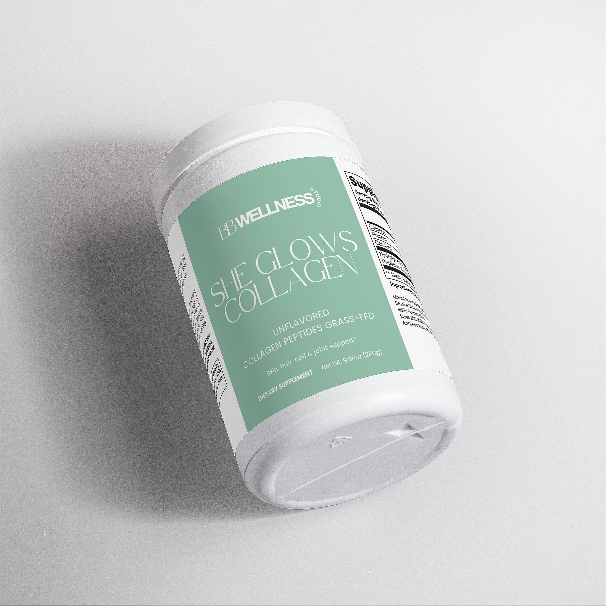 She Glows Collagen: Grass-Fed Hydrolyzed Collagen Peptides